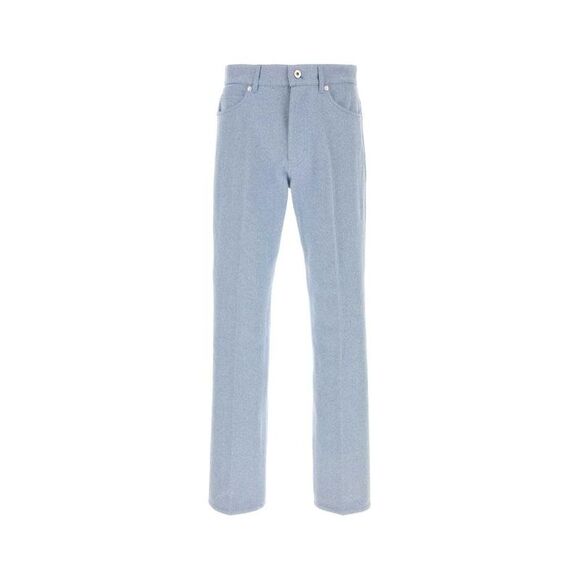 FERRAGAMO Men's Tailored Wool Blend Trousers Men LIGHT BLUE Pants